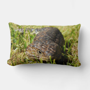 Blue Tongue Lizard, The Grass Whisperer, Lumbar Pillow