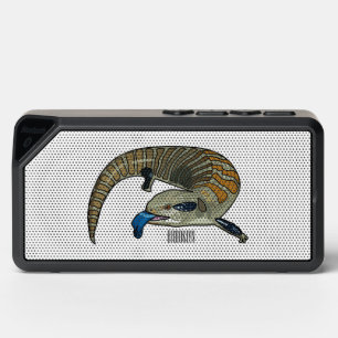 Blue-tongued skink cartoon illustration bluetooth speaker