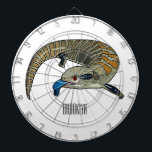 Blue-tongued skink cartoon illustration dart board<br><div class="desc">Blue-tongued skink cartoon illustration</div>