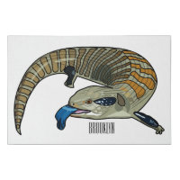 Blue-tongued skink cartoon illustration