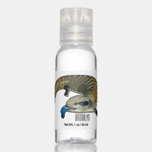 Blue-tongued skink cartoon illustration hand sanitizer