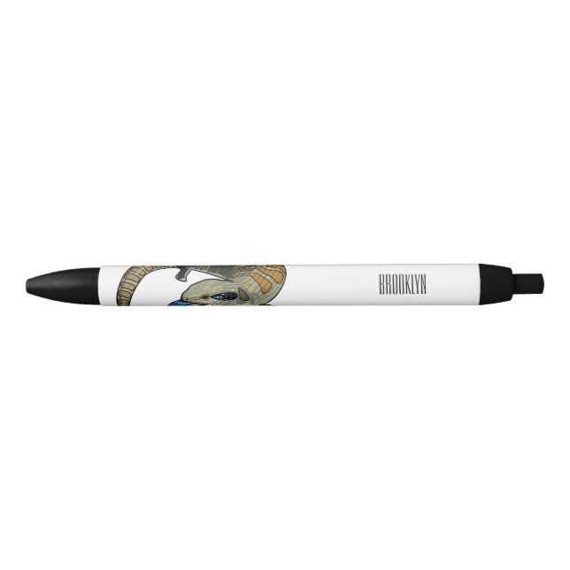 Blue-tongued skink cartoon illustration pen (Front)
