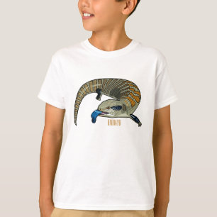 Blue-tongued skink cartoon illustration T-Shirt