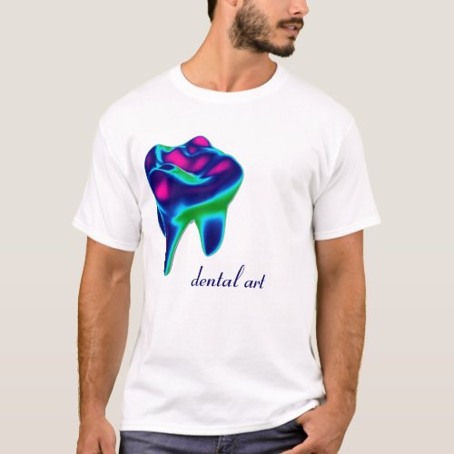 Blue Tooth Dental Art Dentist T_shirt