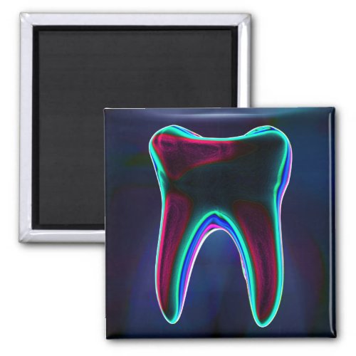 Blue Tooth Dentist Orthodontist Magnet