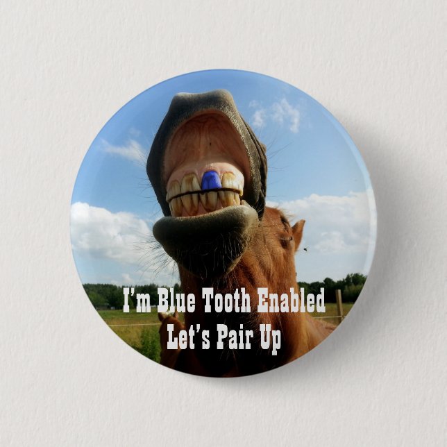 Blue Tooth Enabled Horse Button (Front)