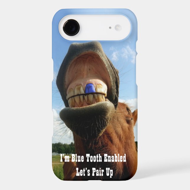 Blue Tooth Enabled Horse Case-Mate iPhone Case (Back)