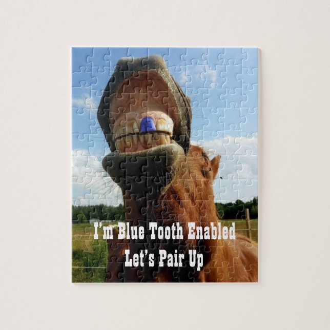 Blue Tooth Enabled Horse Jigsaw Puzzle (Vertical)