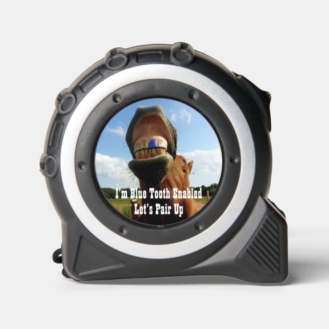 Blue Tooth Enabled Horse Tape Measure (Front)