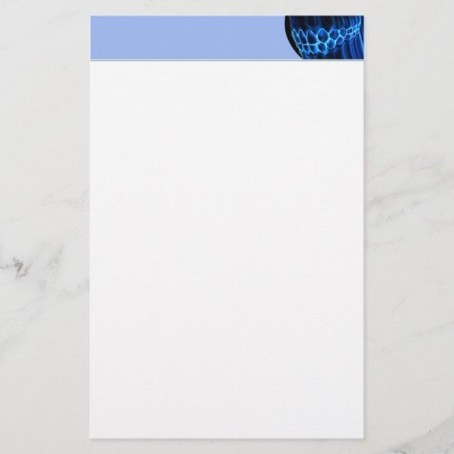 Blue Top Line Dentist Orthodontist Stationery