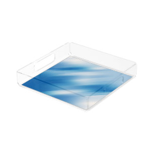 Blue topaz acrylic tray
