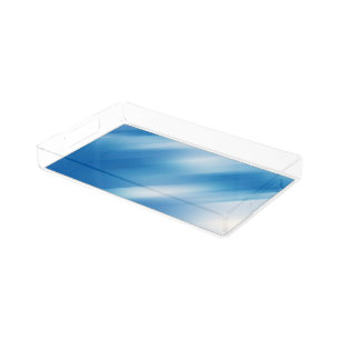 Blue topaz acrylic tray