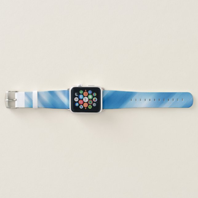 Blue topaz apple watch band (Front)