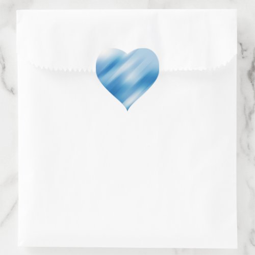 Blue topaz heart sticker