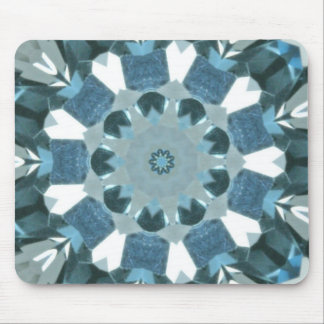 Blue Topaz Kaleidoscope Mouse Pad