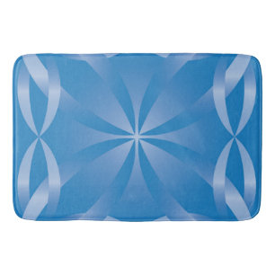 blue topaz pattern bathroom mat