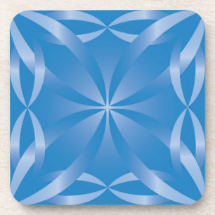 blue topaz pattern beverage coaster