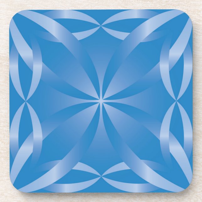 blue topaz pattern beverage coaster (Front)