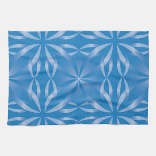 blue topaz pattern kitchen towel