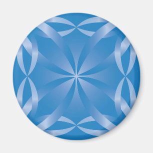 blue topaz pattern magnet