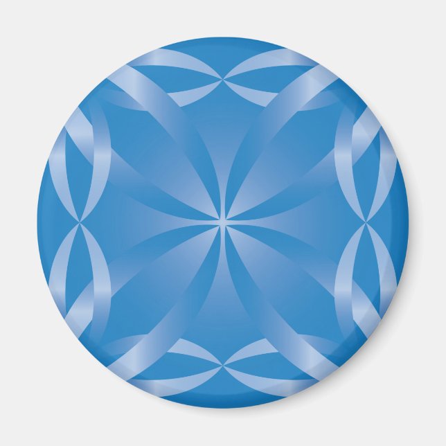 blue topaz pattern magnet (Front)