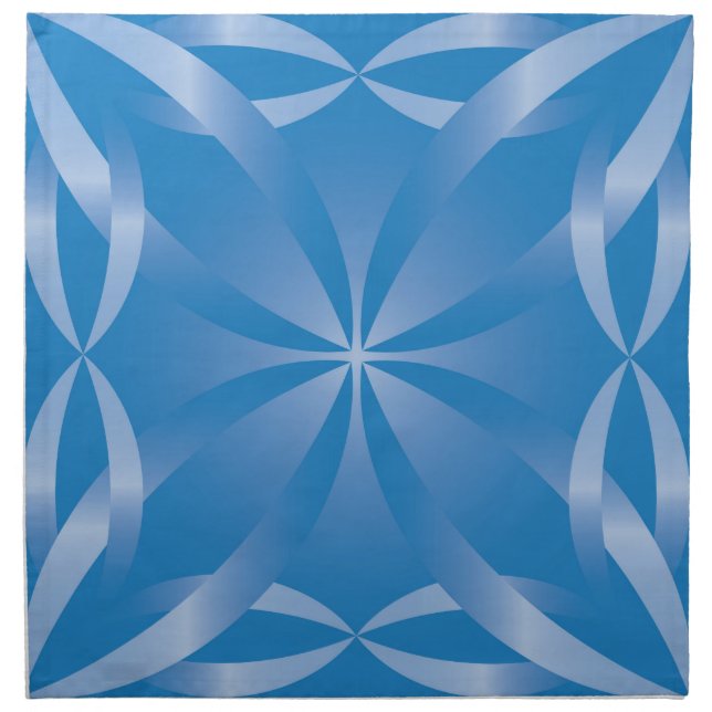 blue topaz pattern napkin (Front)