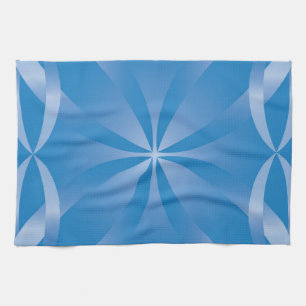 blue topaz pattern towel