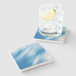Blue topaz stone coaster