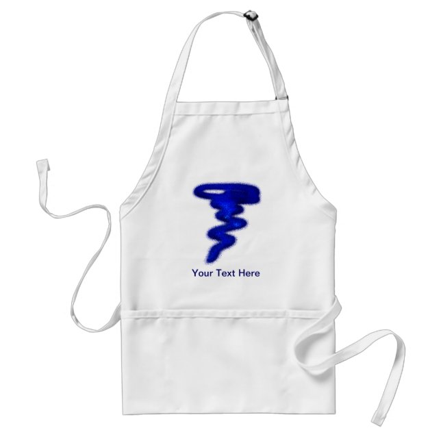 Blue Tornado Adult Apron (Front)