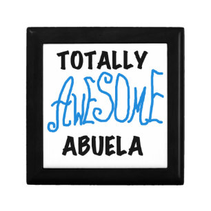 Blue Totally Awesome Abuela Gifts Jewelry Box