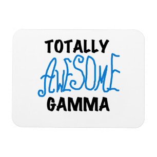 Blue Totally Awesome Gamma Gifts Magnet