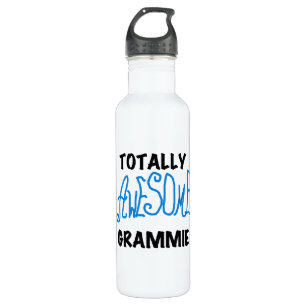 Blue Totally Awesome Grammie Water Bottle