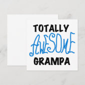 Blue Totally Awesome Grampa T-shirts and Gifts (Front/Back)