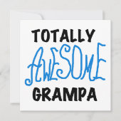 Blue Totally Awesome Grampa T-shirts and Gifts (Front)
