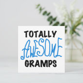 Blue Totally Awesome Gramps T-shirts and Gifts (Standing Front)