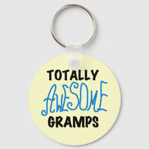 Blue Totally Awesome Gramps T-shirts and Gifts Keychain