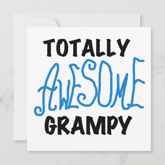 Blue Totally Awesome Grampy Tshirts and Gifts (Front)