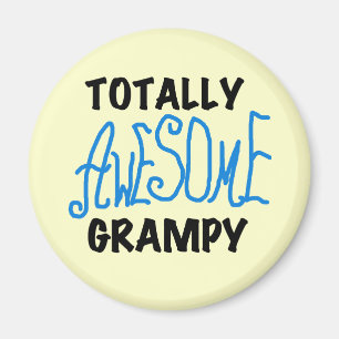 Blue Totally Awesome Grampy Tshirts and Gifts Magnet