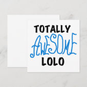 Blue Totally Awesome Lolo T-shirts and Gifts (Front/Back)