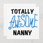 Blue Totally Awesome Nanny T-shirts and Gifts (Front/Back)
