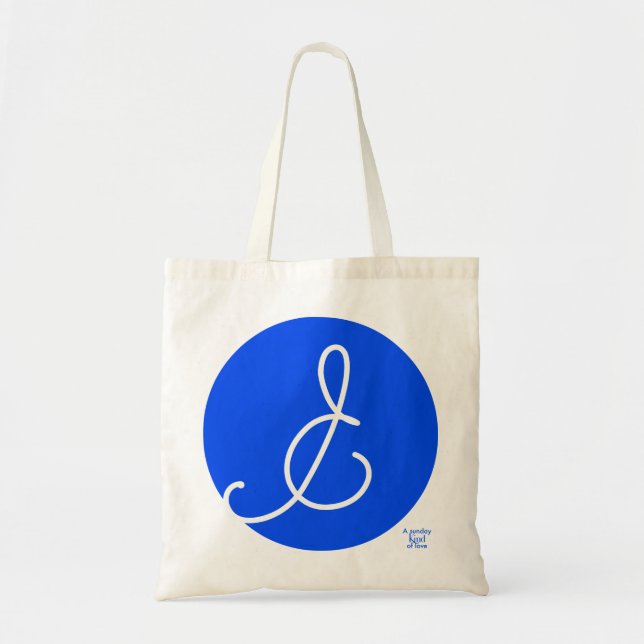 & blue tote bag (Front)
