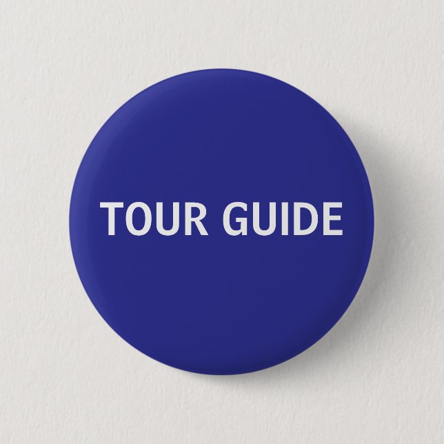 Blue Tour Guide Button (Front)