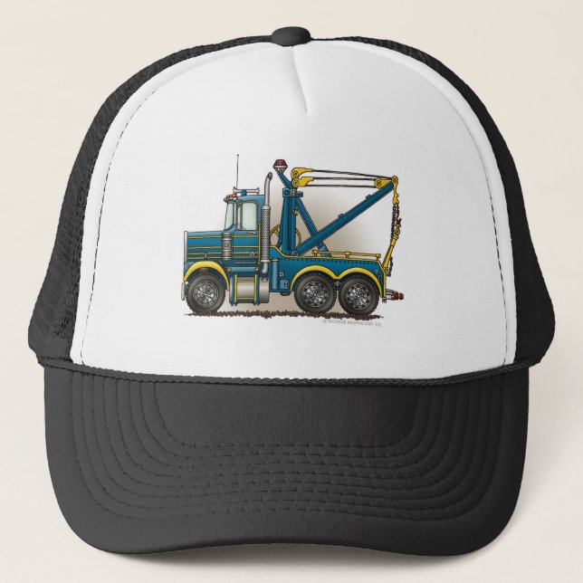 Blue Tow Truck Wrecker Hats (Front)