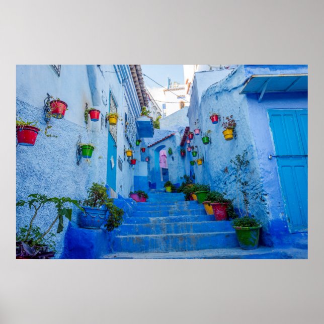 Blue town, Chefchauan Poster (Front)