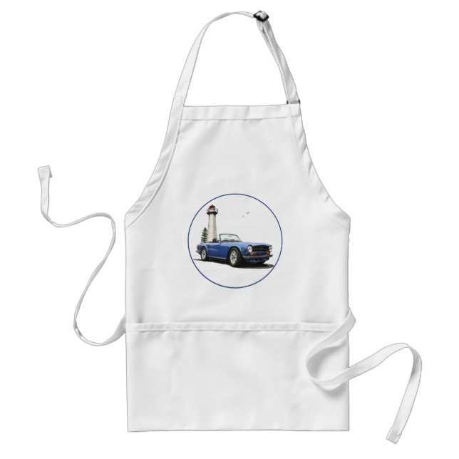 Blue TR6 Adult Apron (Front)