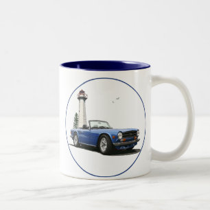 Blue TR6 Two-Tone Coffee Mug