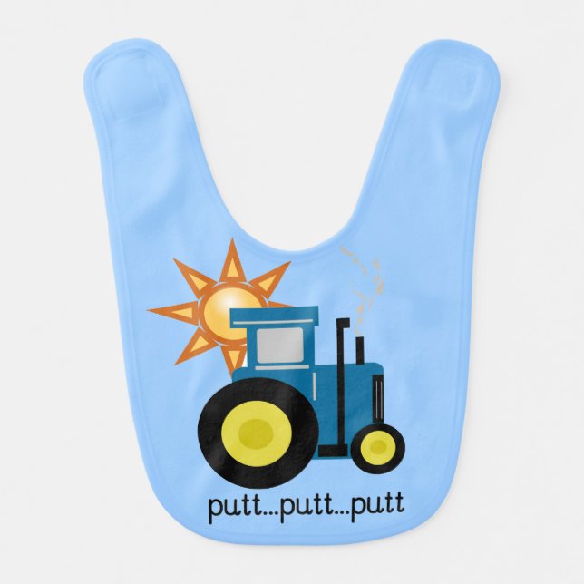 Blue Tractor Bib (Front)
