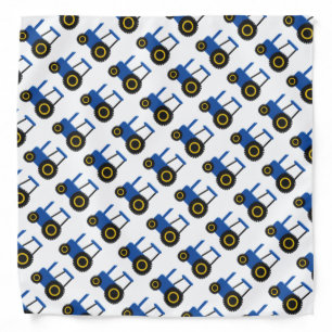 Blue Tractor Design Bandana