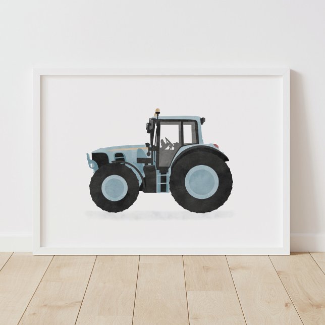 Blue Tractor Kids Room Decor (Creator Uploaded)