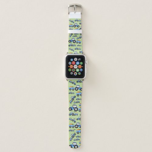 Blue Tractor Truck Farm Produce Apple Watch Band